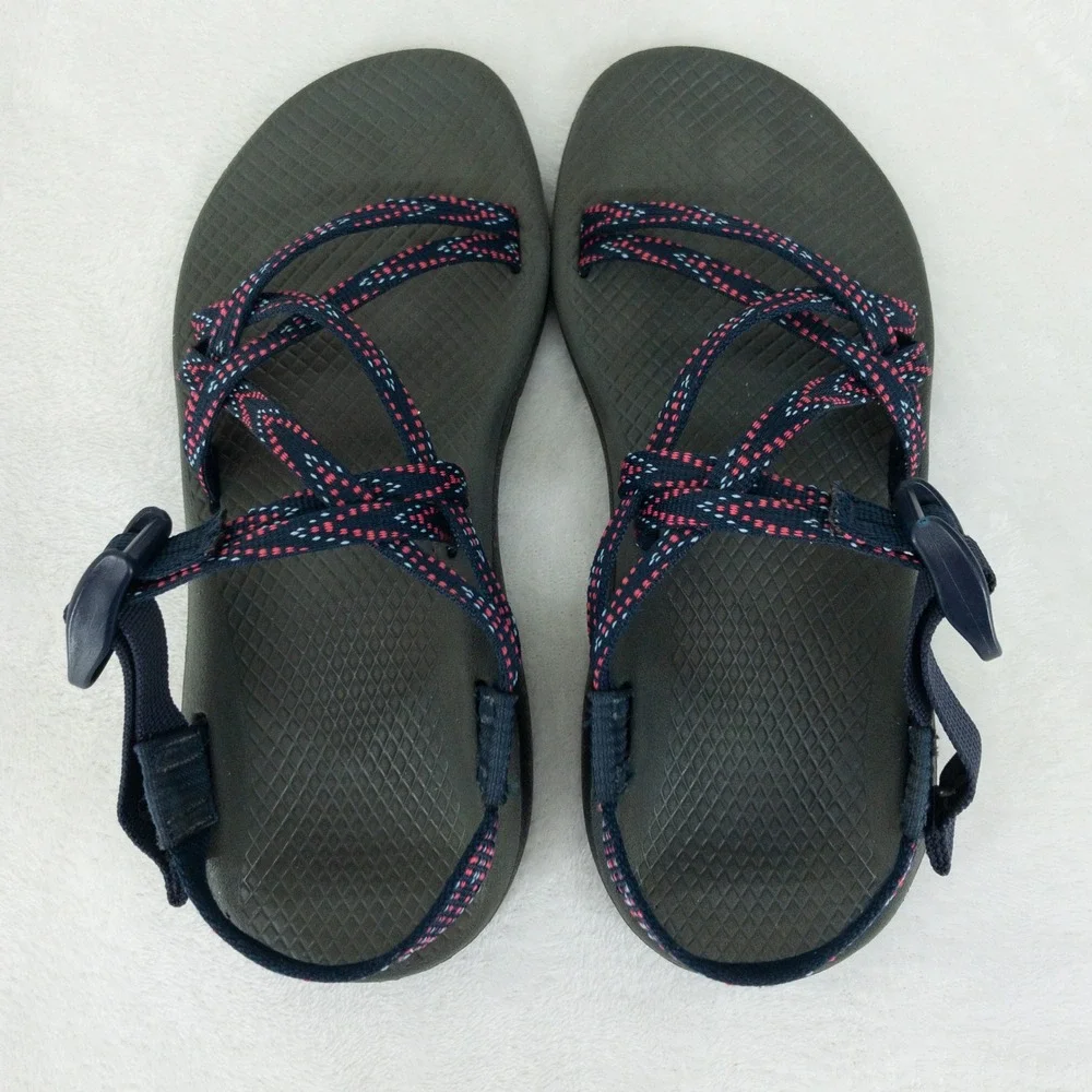 Chaco Z/Cloud Sandals Womens Size 6 Blue Strappy Toe Loop Hiking Shoes